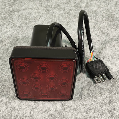 12 LED Tow Rear Tail Stop Brake Light 12V 2" Trailer Hitch Cover Light