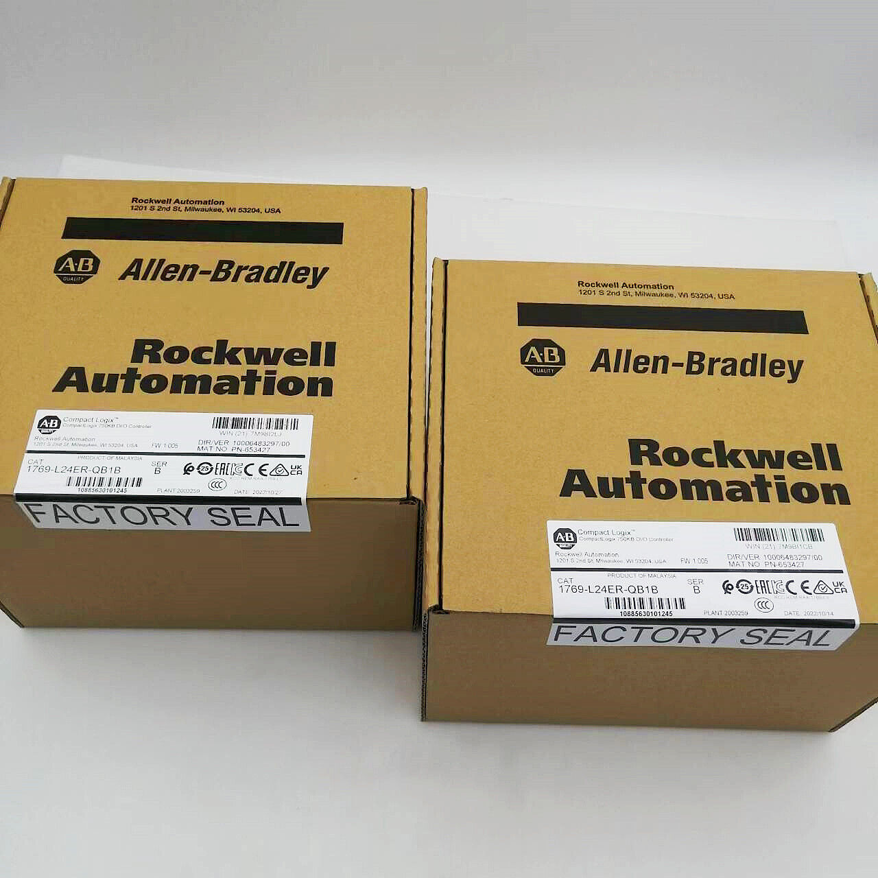 Allen Bradley CompactLogix 750KB Controller, 1769-L24ER-QB1B - ALLEN BRADLEY