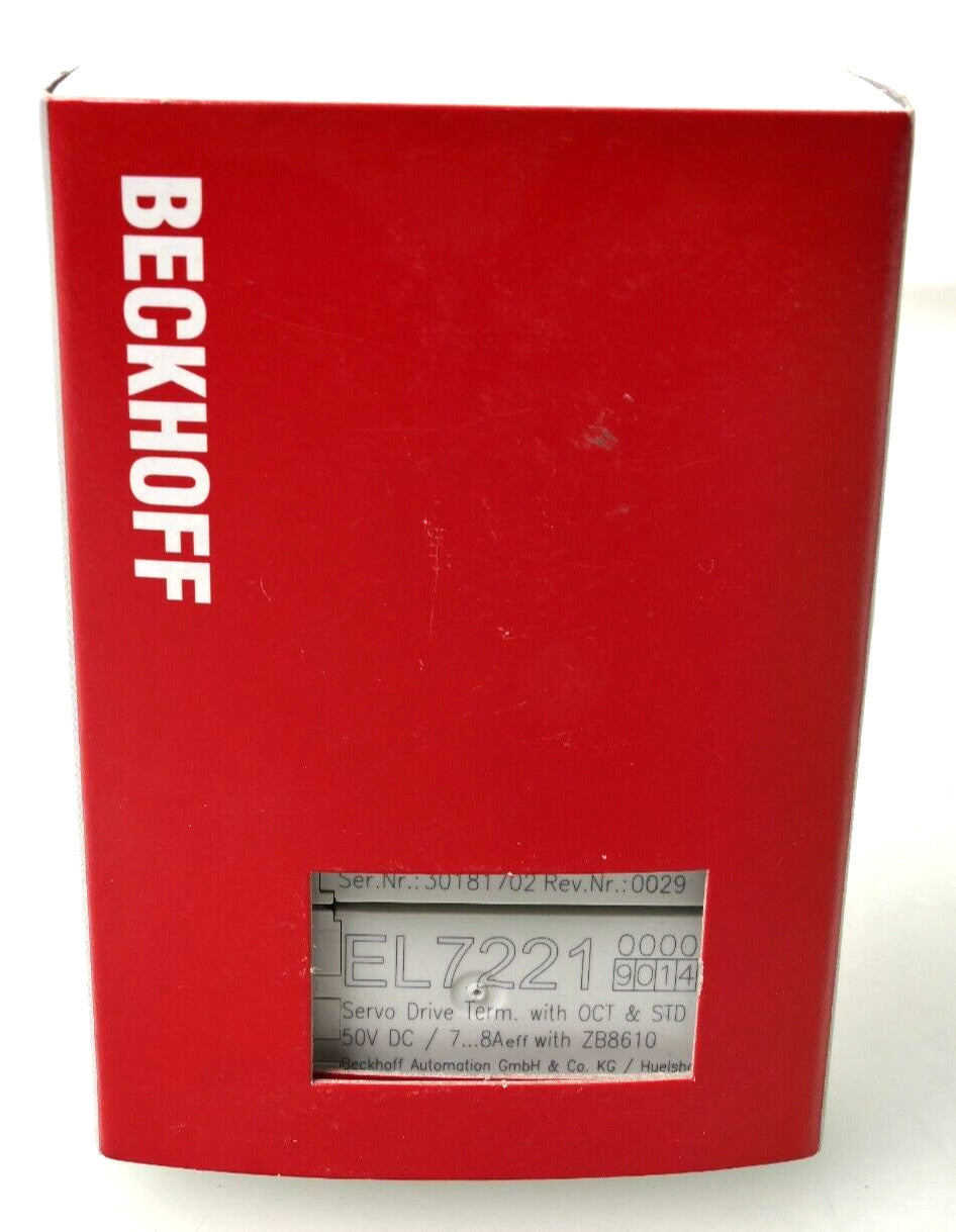 Beckhoff EL7221 EtherCAT-Klemme 1-Channel Motion Interface 50V DC - BECKHOFF