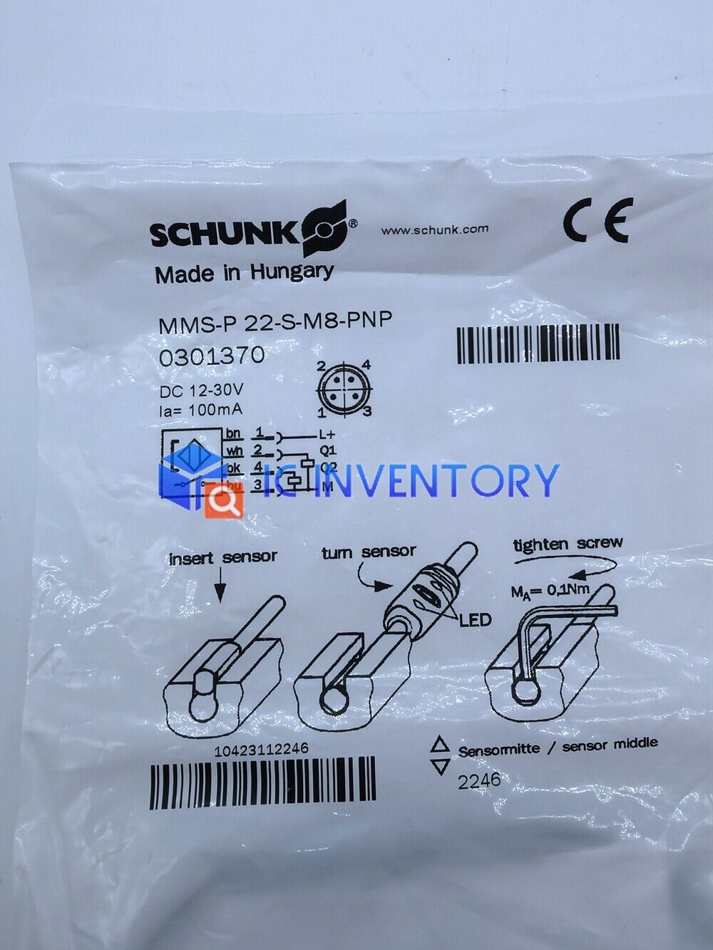 new 1PCS For SCHUNK MMS-P22-S-M8-PNP 0301370 Proximity Sensor - SCHUNK