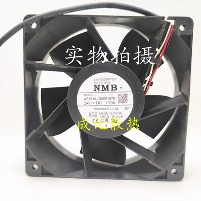 NMB 4715VL-05W-B76 DC24V 1.2A 120*120*38MM 3-Wire Inverter Cooling Fan
