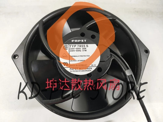 1Pcs Metal Fan TYP 7855S AC 230V 39/37W 172*150*55MM 2 wire cooling fan