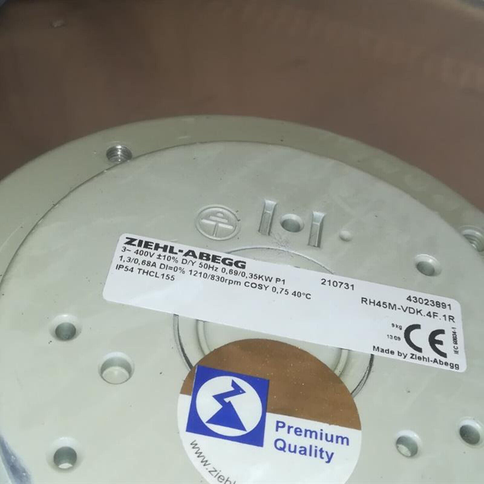 new 1PC  ZIEHL-ABEGG Centrifugal Fan RH45M-VDK.4F.1R FAST SHIP#XR