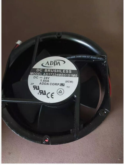 1 PCS ADDA Fan AD17224MB5151M0 DC 24V 1.65A 172*150*51MM 2 Wire cooling fan