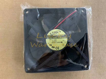 1 PCS ADDA Fan AD0912UB-A70GL DC12V 0.30A 9025 9CM 2 PIN