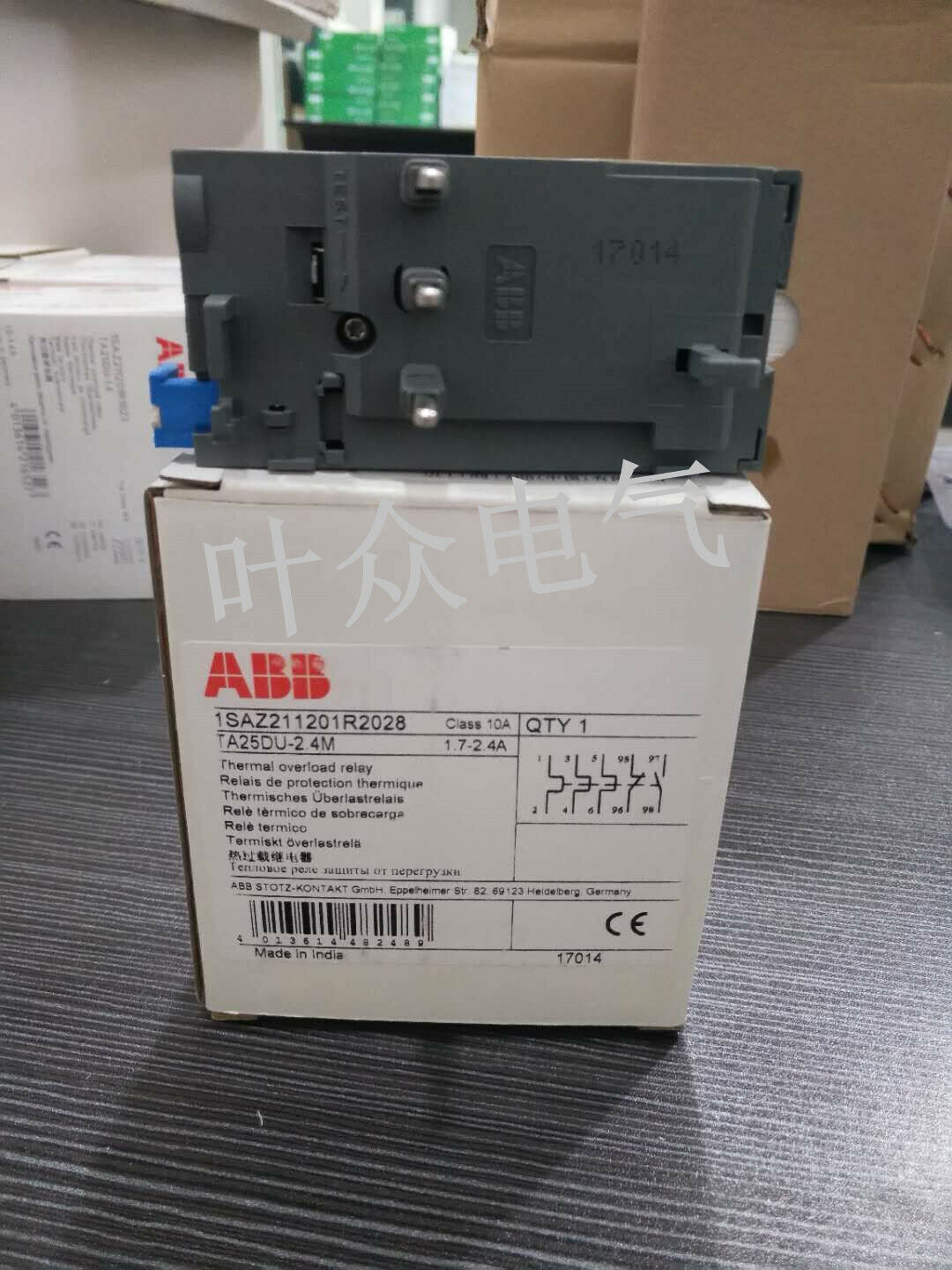 new 1 PCS  ABB TA25DU2.4-M 1.7-2.4A Thermal over relay