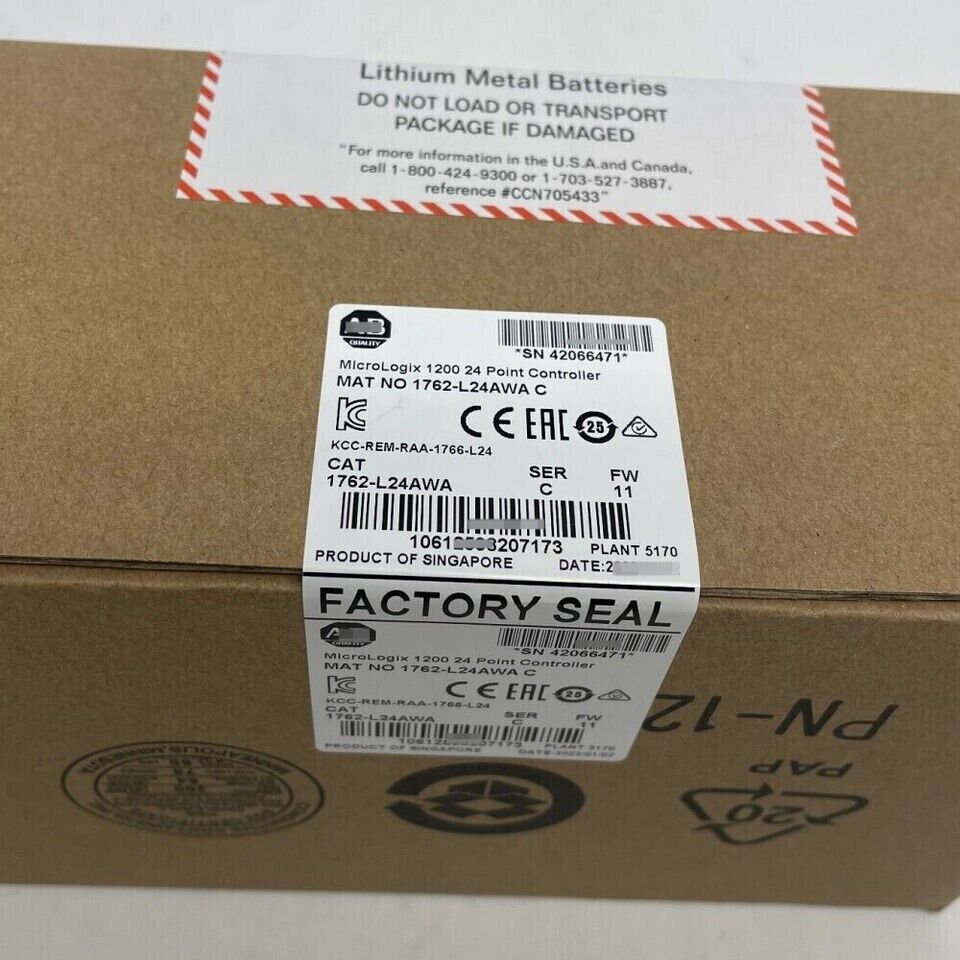 Sealed 1762-L24AWA MicroLogix 1200 24 Pt Controller PLC 1762L24AWA New 1pcs - MICROLOGIX