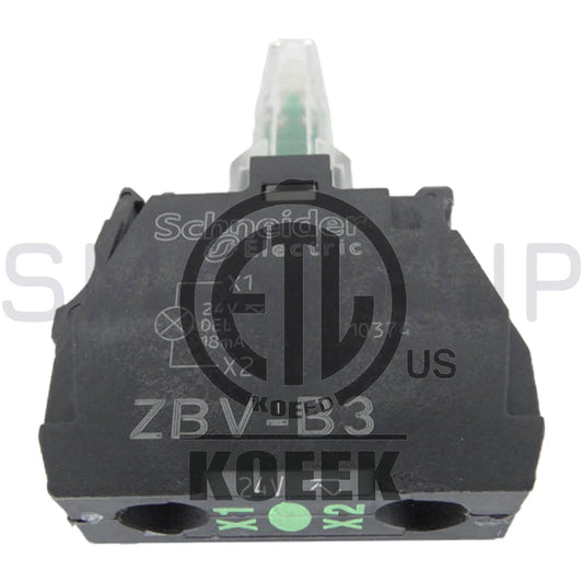 5PCS/ SCHNEIDER ZBV-B3 Push Button 24VAC/DC