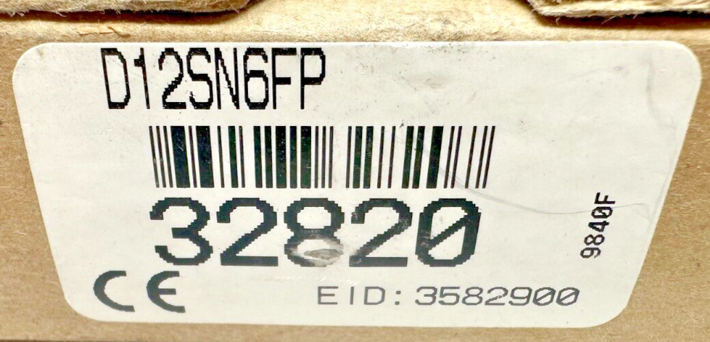 new Banner D12SN6FP Sensor - BANNERSENSOR