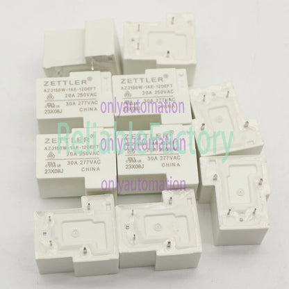 10Pcs ZETTLER AZ2150W-1AE-12DEFT 12VDC Automotive Relay 20A 250VAC 4Pins~