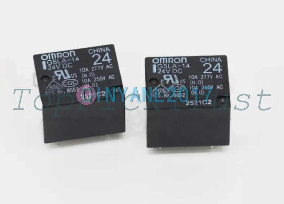5PCS G5LA-14 24VDC Power Relay 5 Pins 10A 277VAC G5LA-14-24v