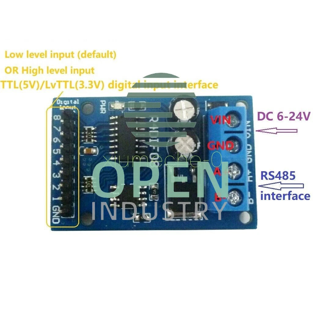 DC 12V 8-Channel Digital Input Module RS485 Modbus RTU Switch Acquisition Board