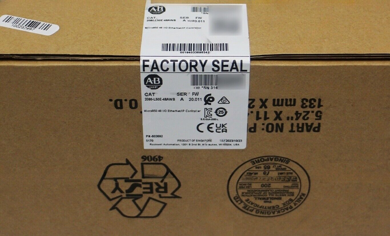 AB 2080-L50E-48AWB Allen Bradley Controller - ALLEN BRADLEY