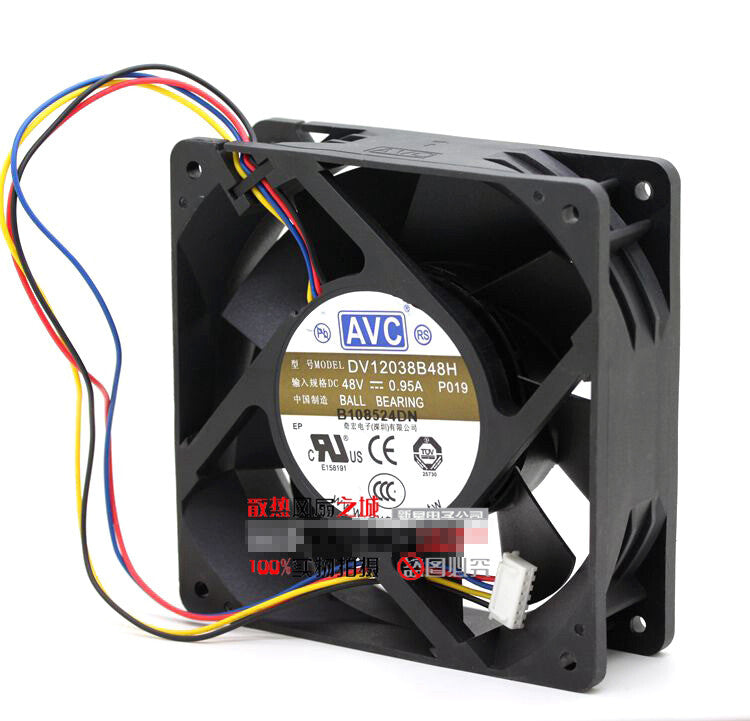 1pcs AVC DV12038B48H 48V 0.95A 12CM 12038 inverter cooling fan