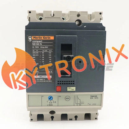 1PCS NS160N 3P 63A stationary MERLIN GERIN molded case circuit breaker