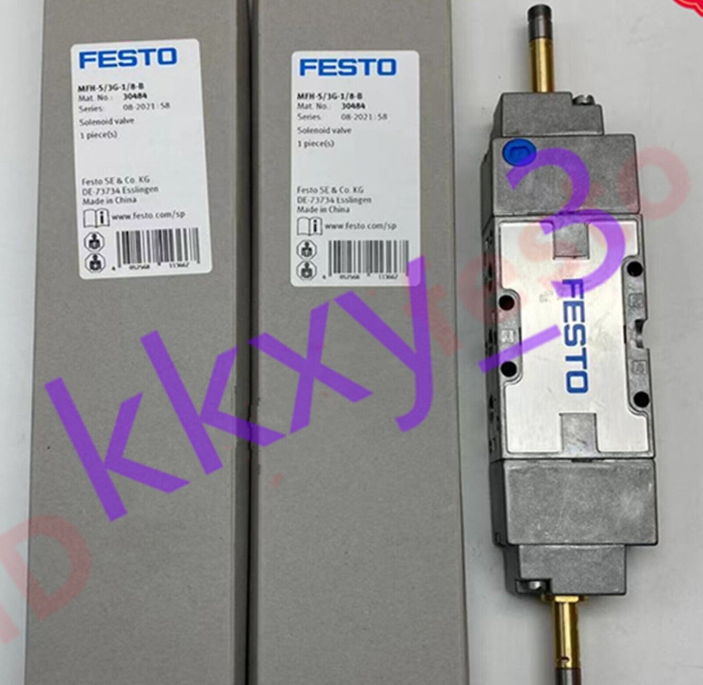 new 1 PCS FESTO solenoid valve MFH-5/3G-1/8-B 30484 - FESTO