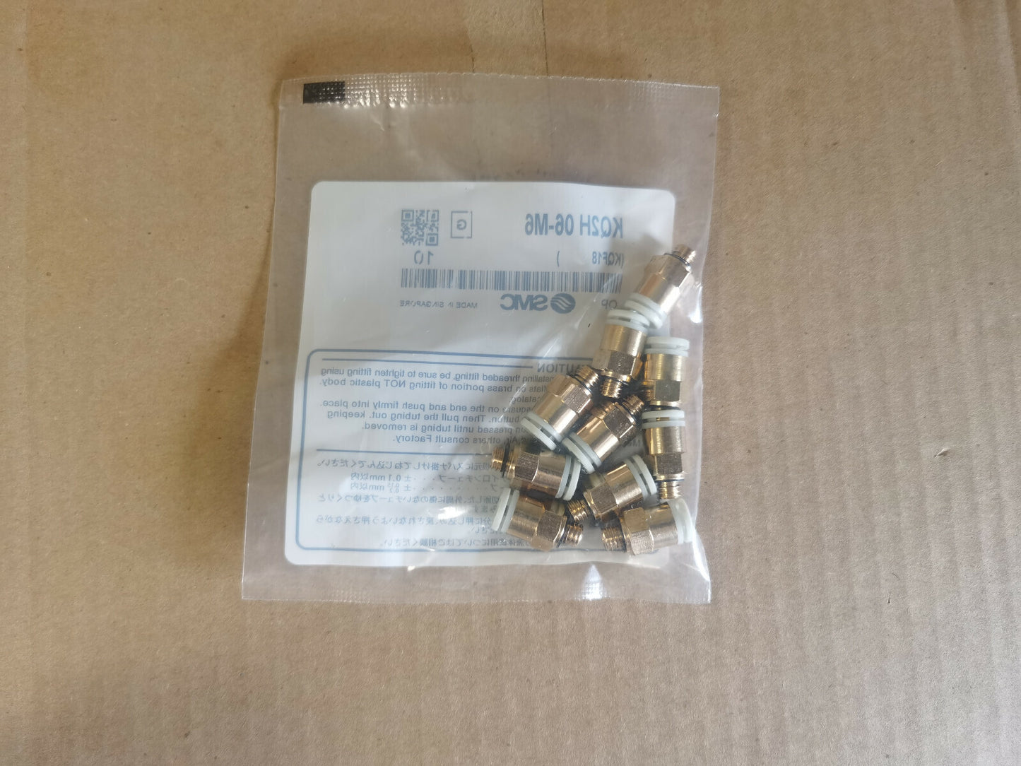 1Bag/10pcs SMC KQ2H06-M6 Fittings Free Shipping #SM