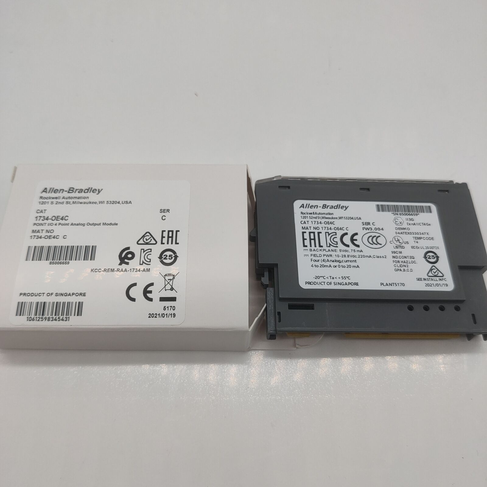 Allen-Bradley 1734-OE4C POINT 4 Point Analog Output Module - ALLEN-BRADLEY