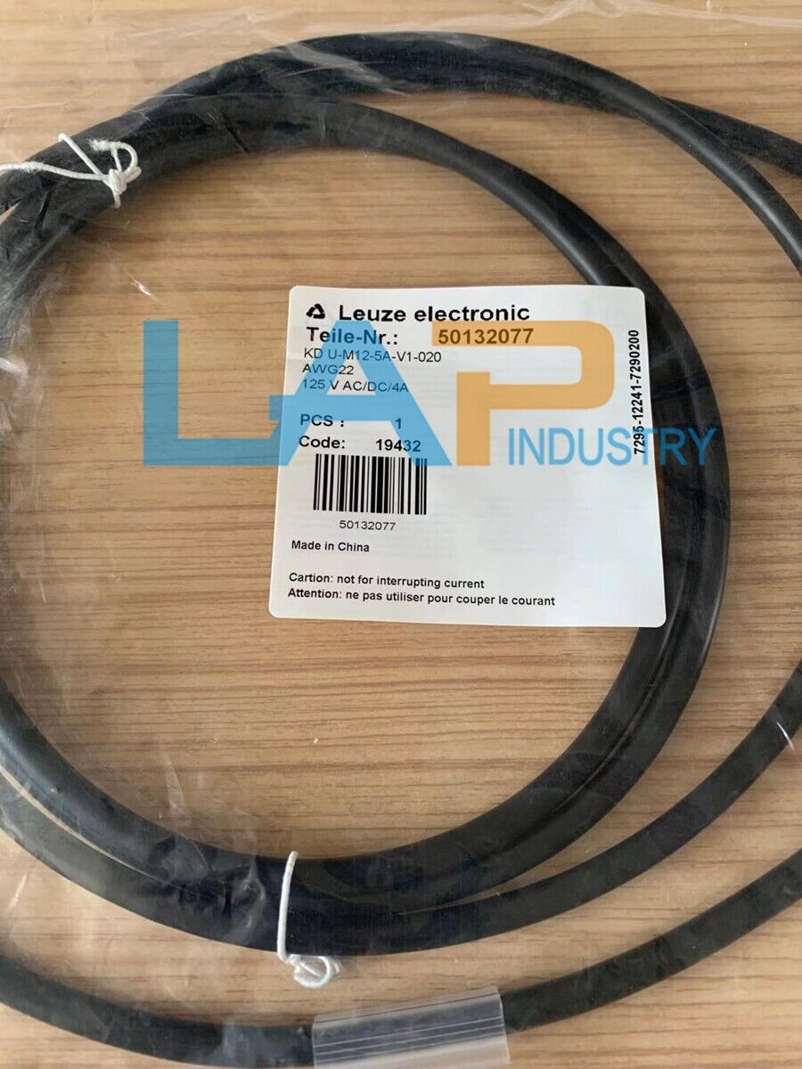 LEUZE KD U-M12-5A-V1-020 Sensor Connection Cable - 1PCS - LEUZE