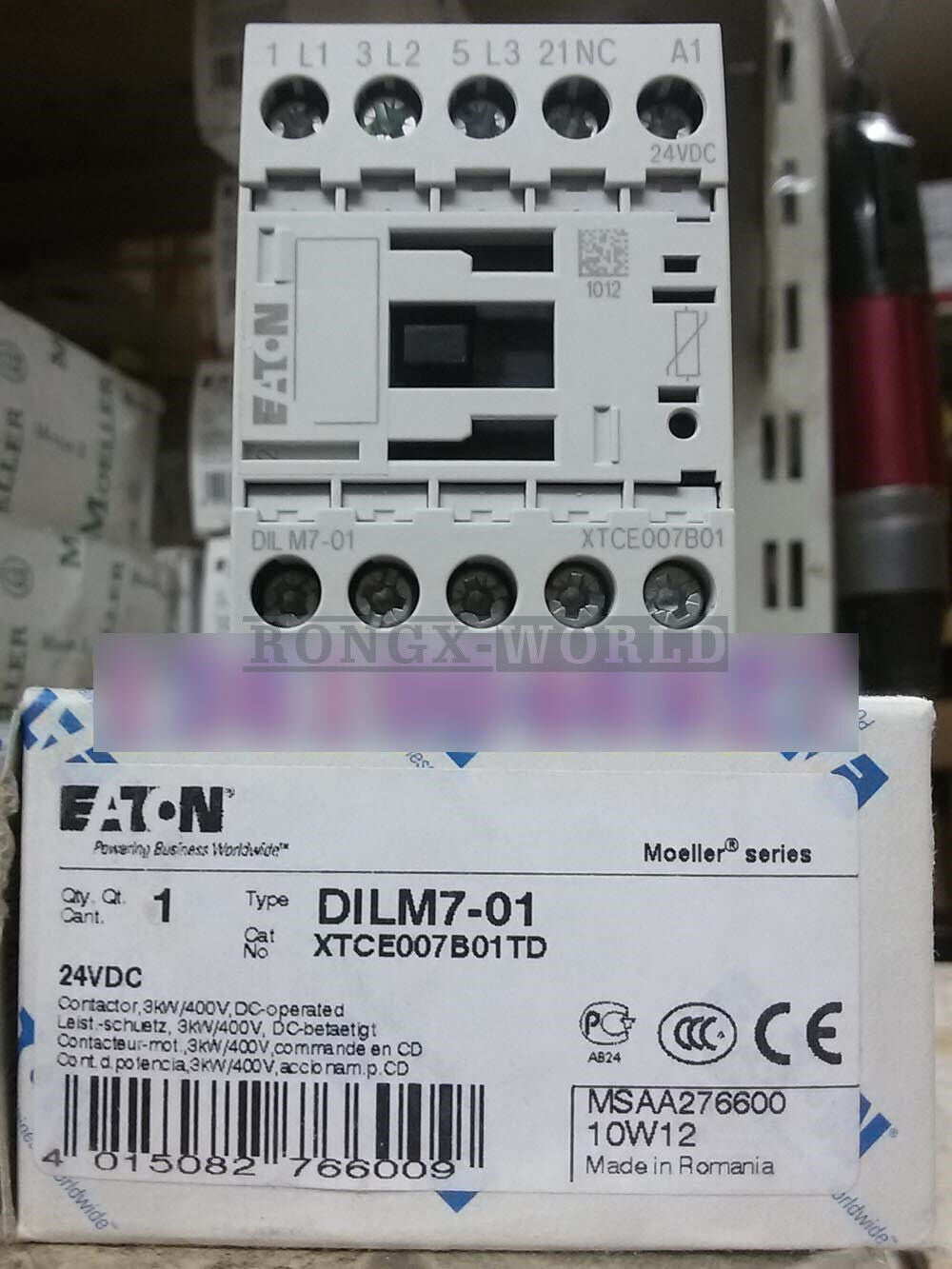 new  Eaton Contactor DILM7-01(24VDC)