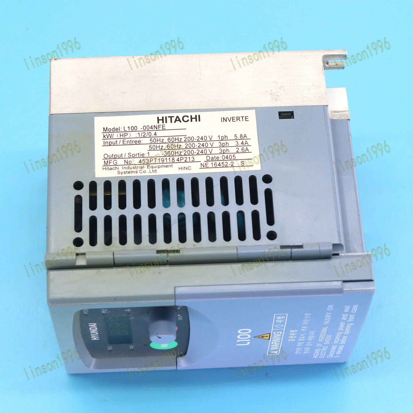 used 1PC  Hitachi L100-004NFE Inverter Tested In Good Hitachi