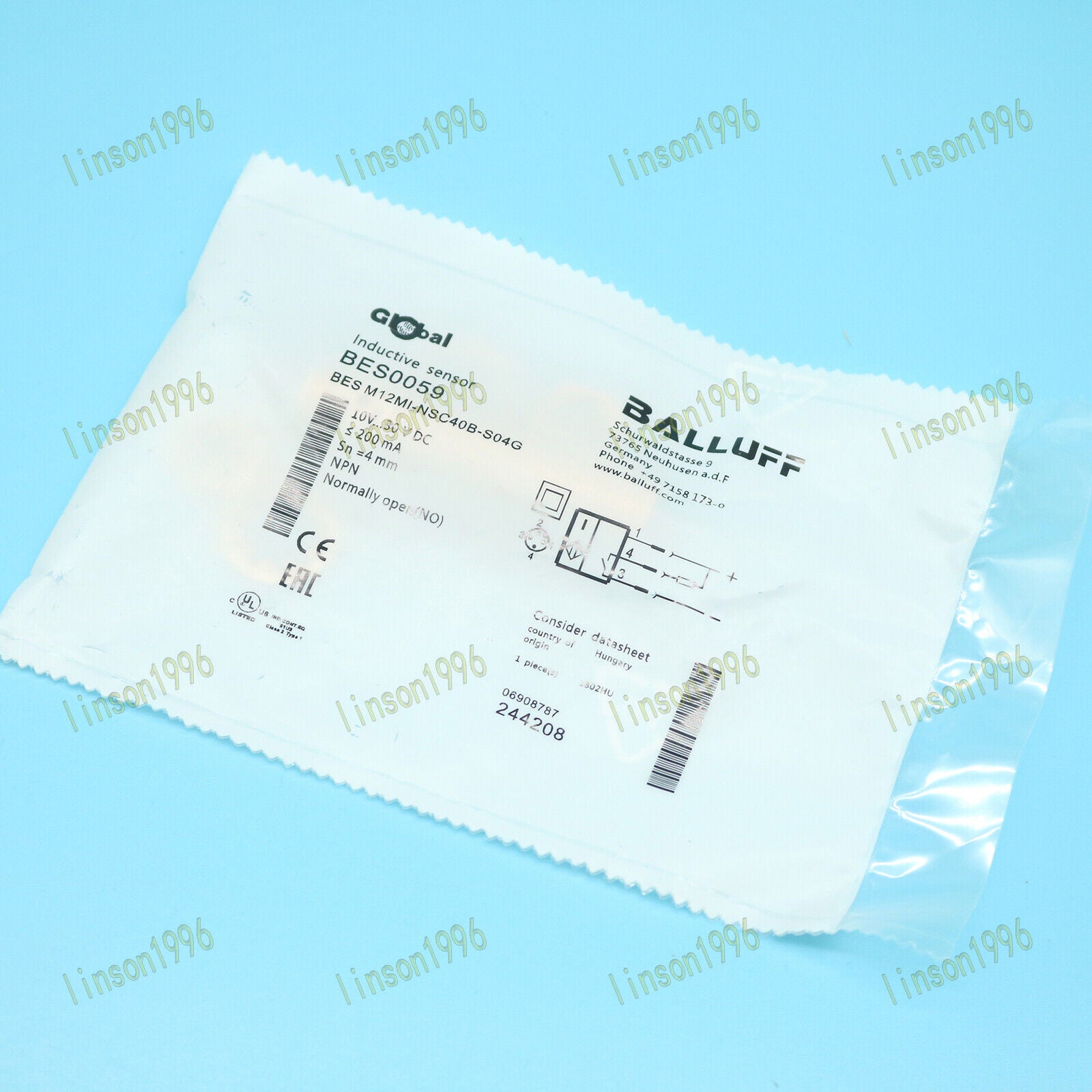 Balluff BES M12MI-NSC40B-S04G Proximity Switch - BALLUFF