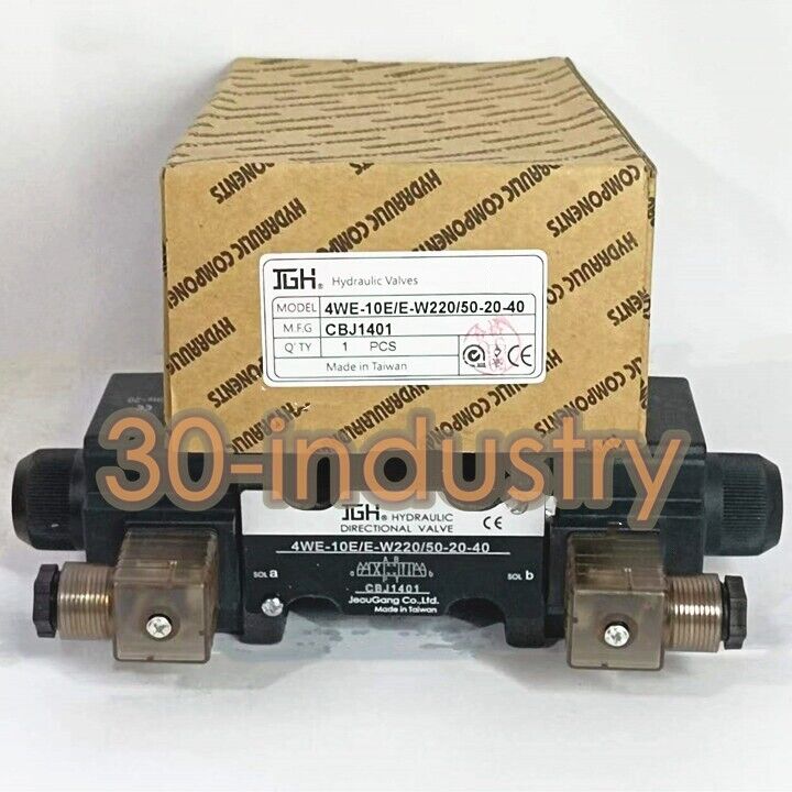 1PCS New For JGH 4WE-10E/E-W220/50-20-40 Hydraulic Directional Valve - KOEED