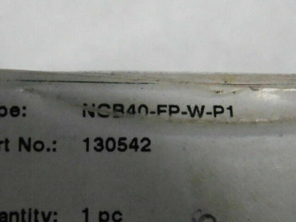 NCB40-FP-W-P1 Proximity Switch - PEPPERL+FUCHS