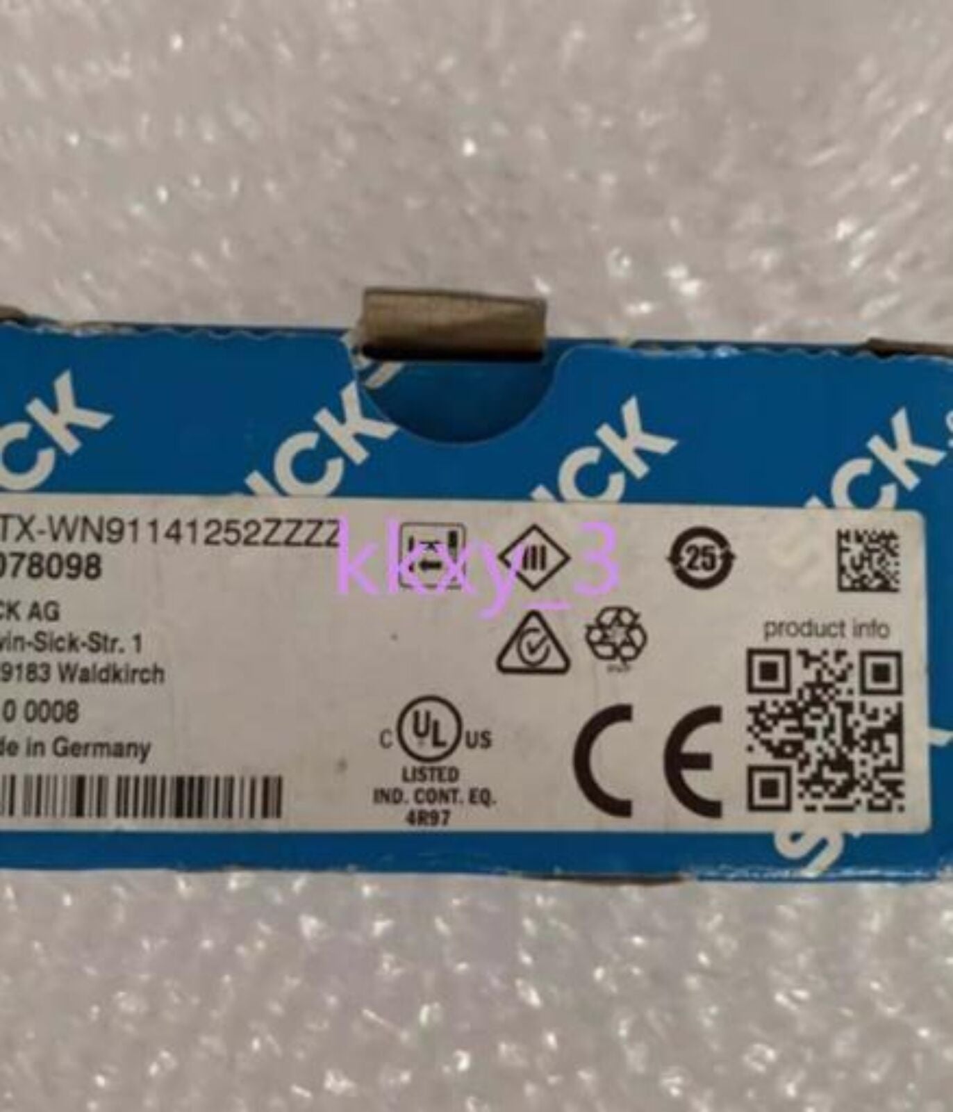 New Sensor KTX WN91141252 ZZZZ - SICK