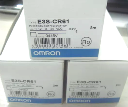 new Omron E3S-CR61 Photoelectric Switch Sensor E3SCR61 10-30VDC 2M - OMRON