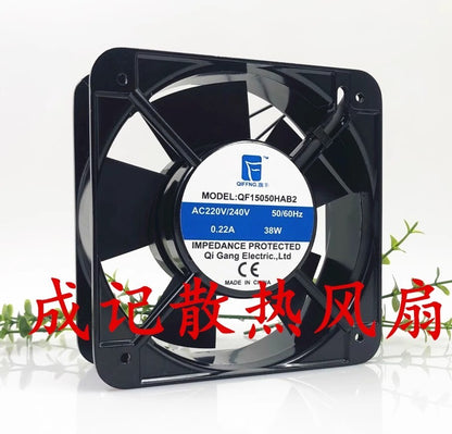 QIFFNG QF15050HAB2 DC220V/240V 0.22A 38W 15050 Axial Cooling Fan