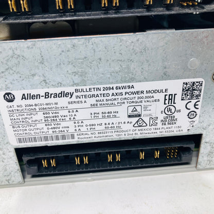 ALLEN-BRADLEY 2094-BC01-M01-M Integrated Axis Power Module - ALLEN-BRADLEY