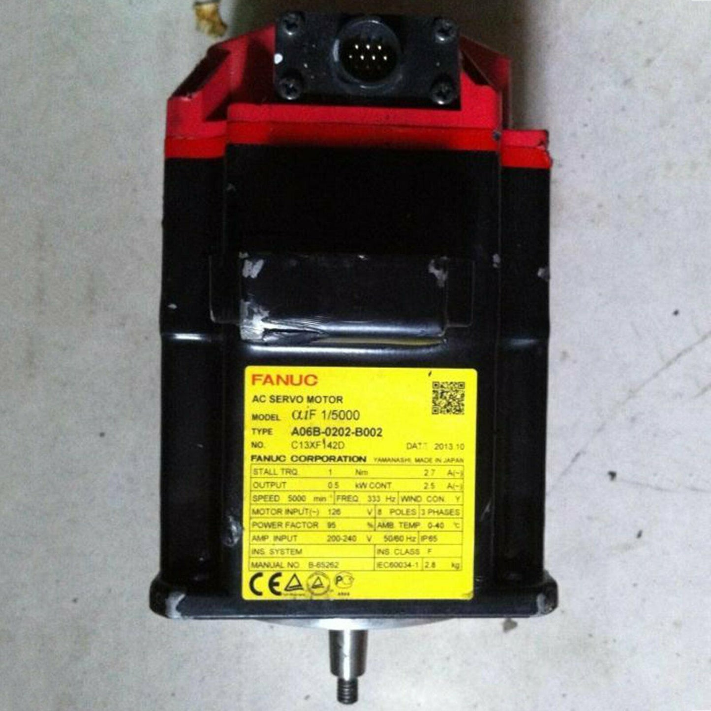 Used Fanuc A06B-0202-B002 Servo Motor - FANUC