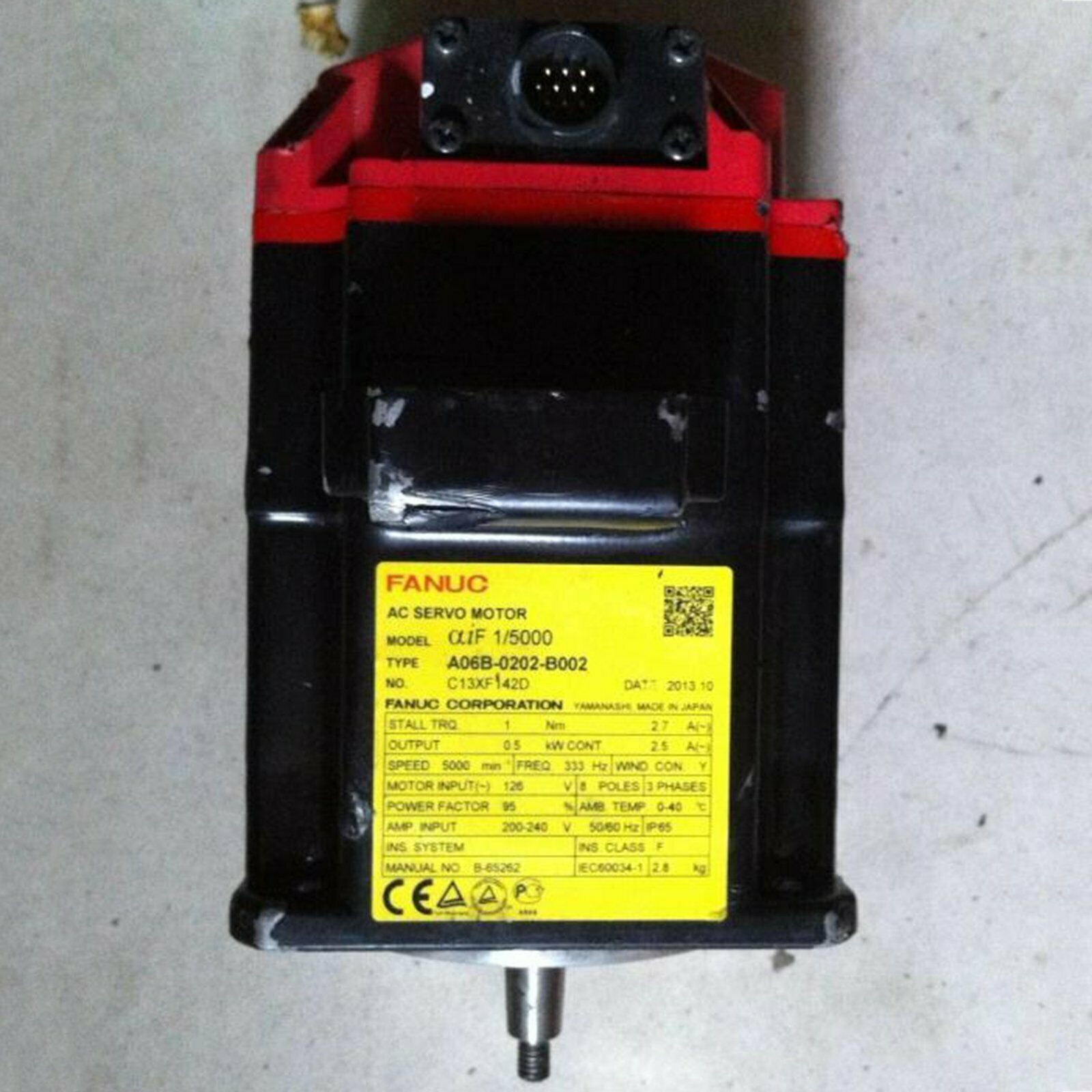 Used Fanuc A06B-0202-B002 Servo Motor - FANUC