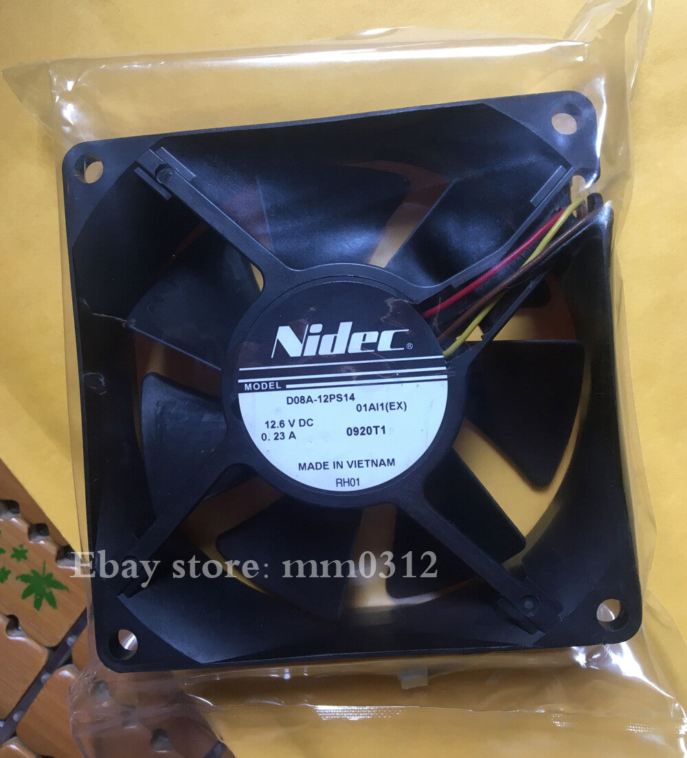 1PCS NIDEC 8CM 12.6V 0.23A D08A-12PS14 80mm for Hitachi projector fans 4pin
