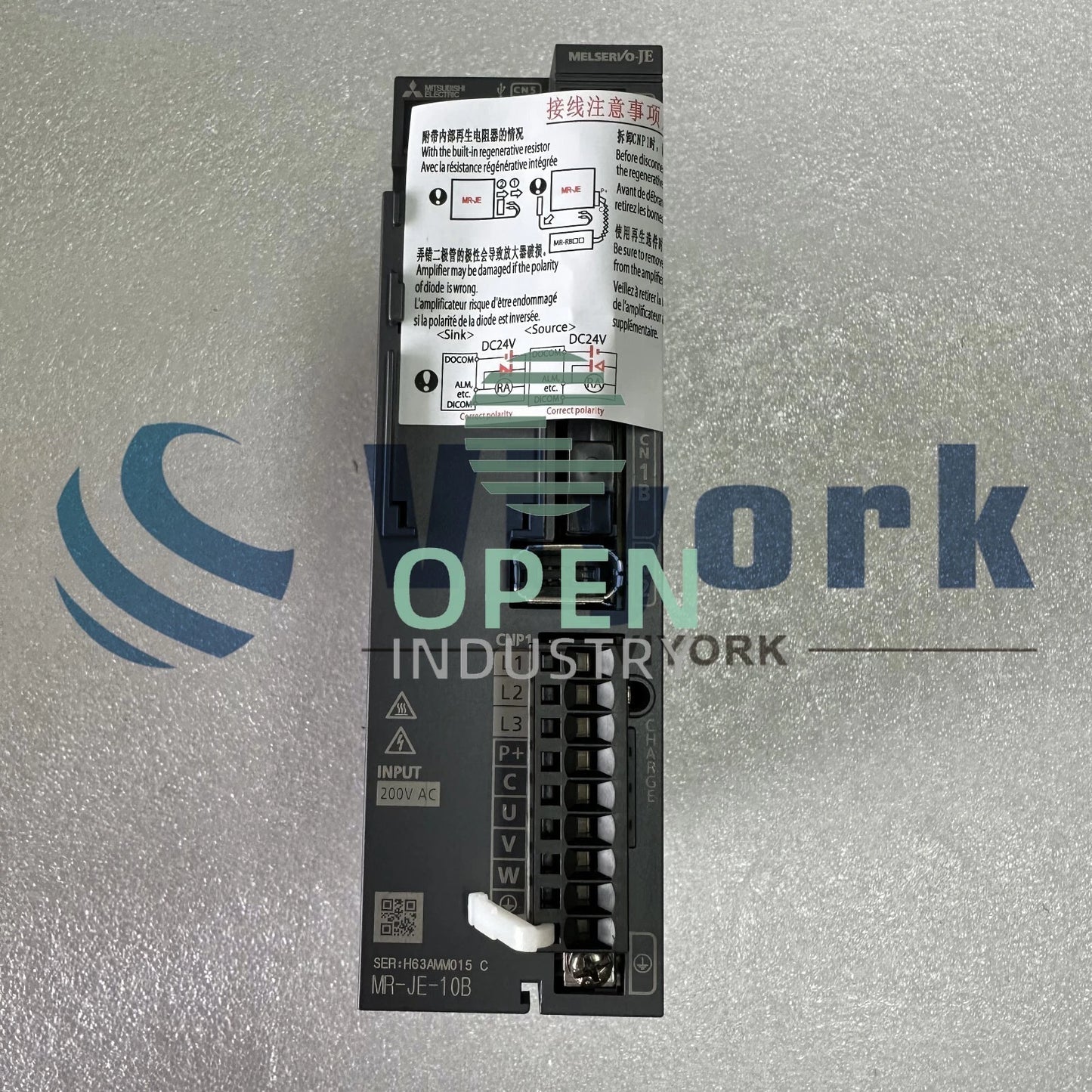 1PCS Mitsubishi MR-JE-10B SERVO AMPLIFIER 100W 200V SSCNETIII/H