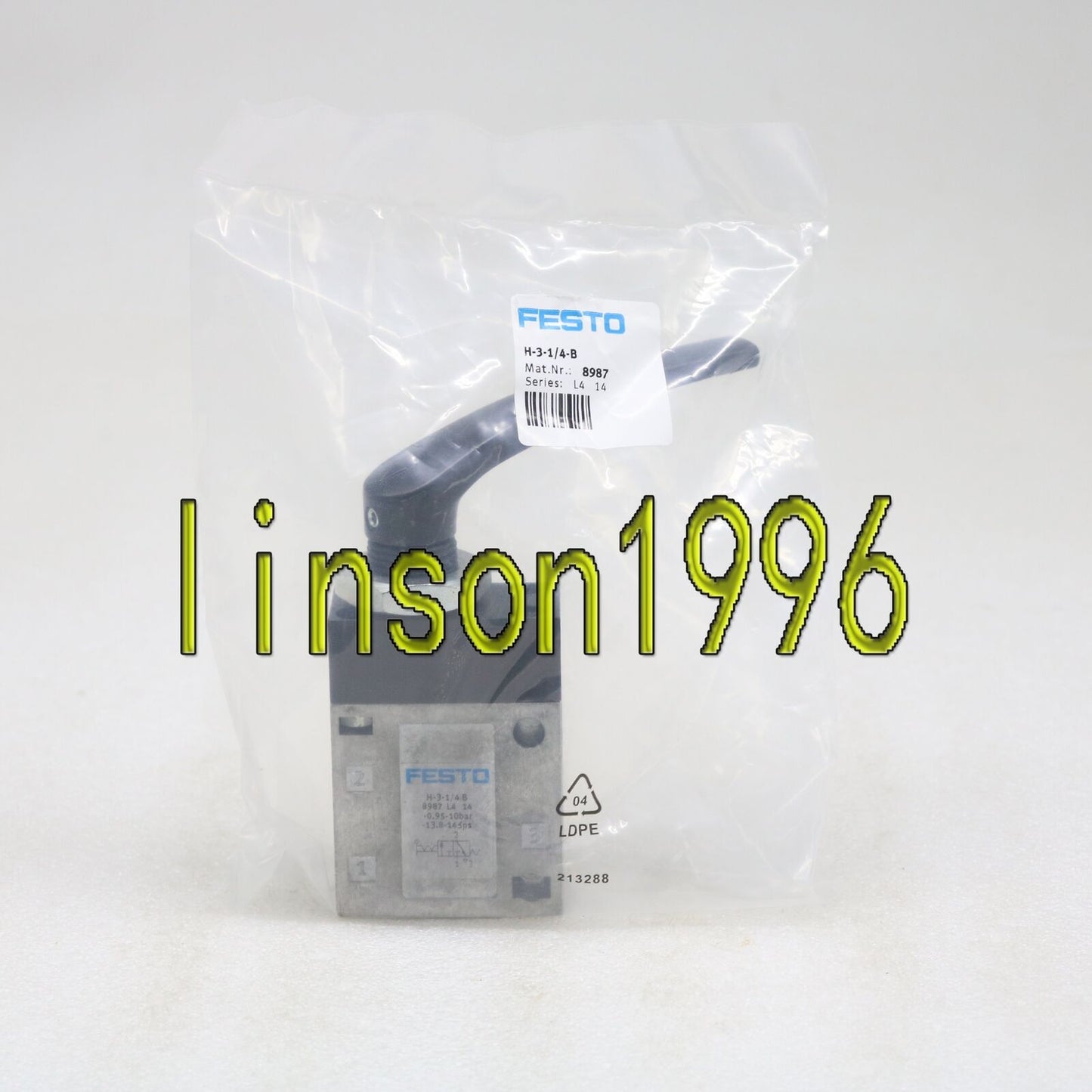 FESTO 8987 Handle Valve, 1 Piece - FESTO