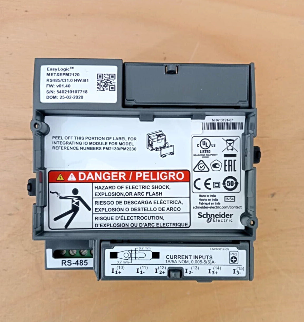 SCHNEIDER EASYLOGIC PM2120 SHIP - SCHNEIDER ELECTRIC