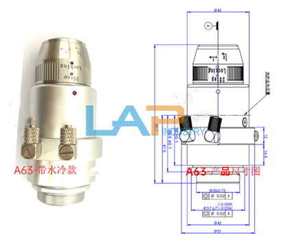 Fiber QBH Water-Cooled Connector A63 - 1 Piece - INNOVATIVE SOLUTIONS