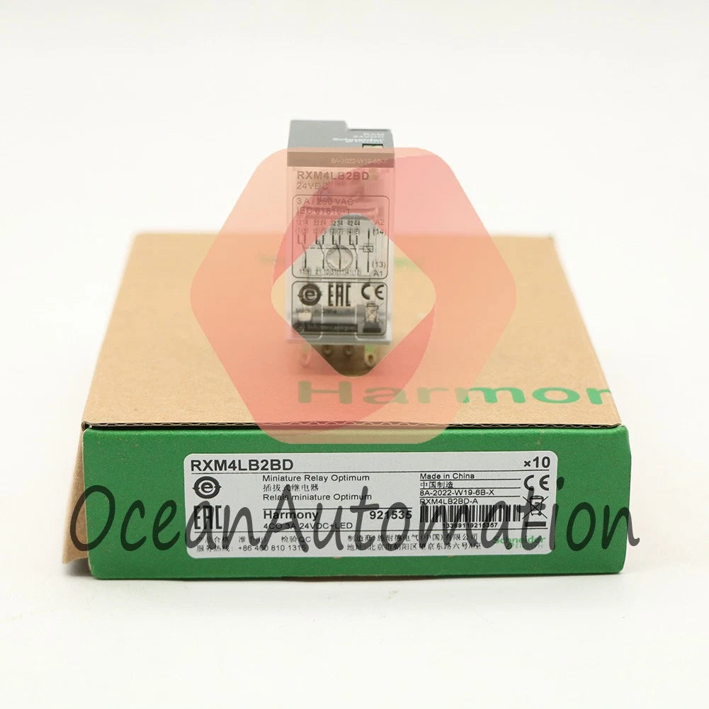 10PCS/ SCHNEIDER RXM4LB2BD Miniature Relay 24V DC 3A / 250 V AC~