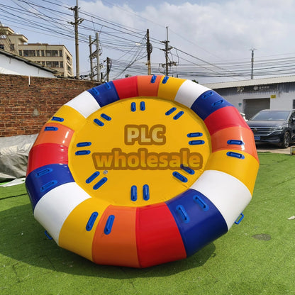 1PC HOT 10ft Inflatable Spinning UFO Disco Boat Towable Tube for Water Games