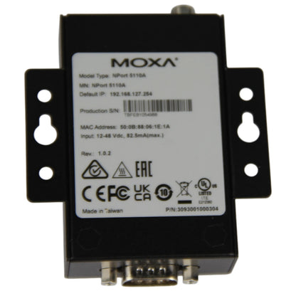 1PC MOXA NPort 5110A - 1 Port Device Server 10/100 Ethernet RS-232 DB9 Male