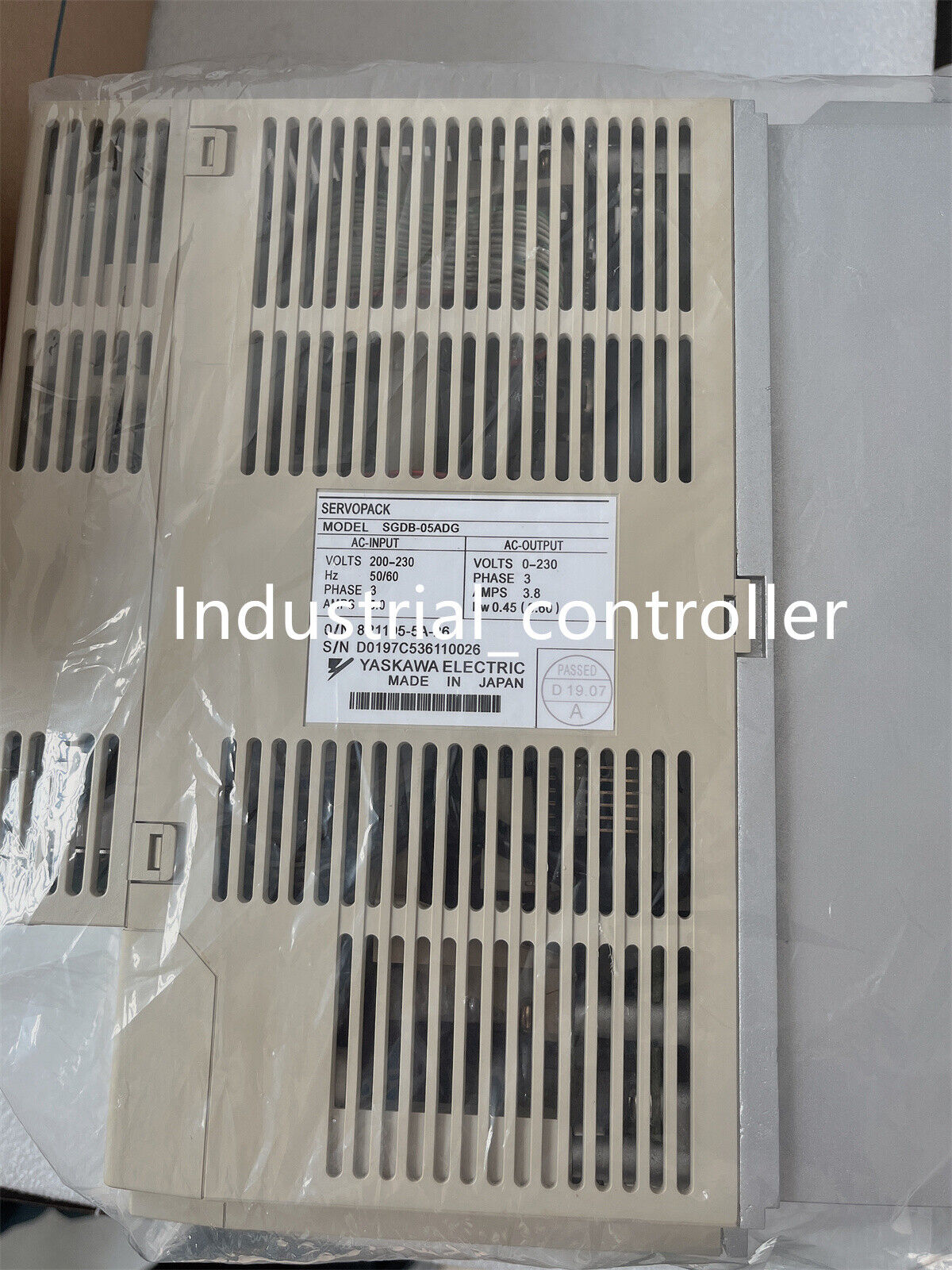 Yaskawa SGDB05ADG Servo Drive - YASKAWA