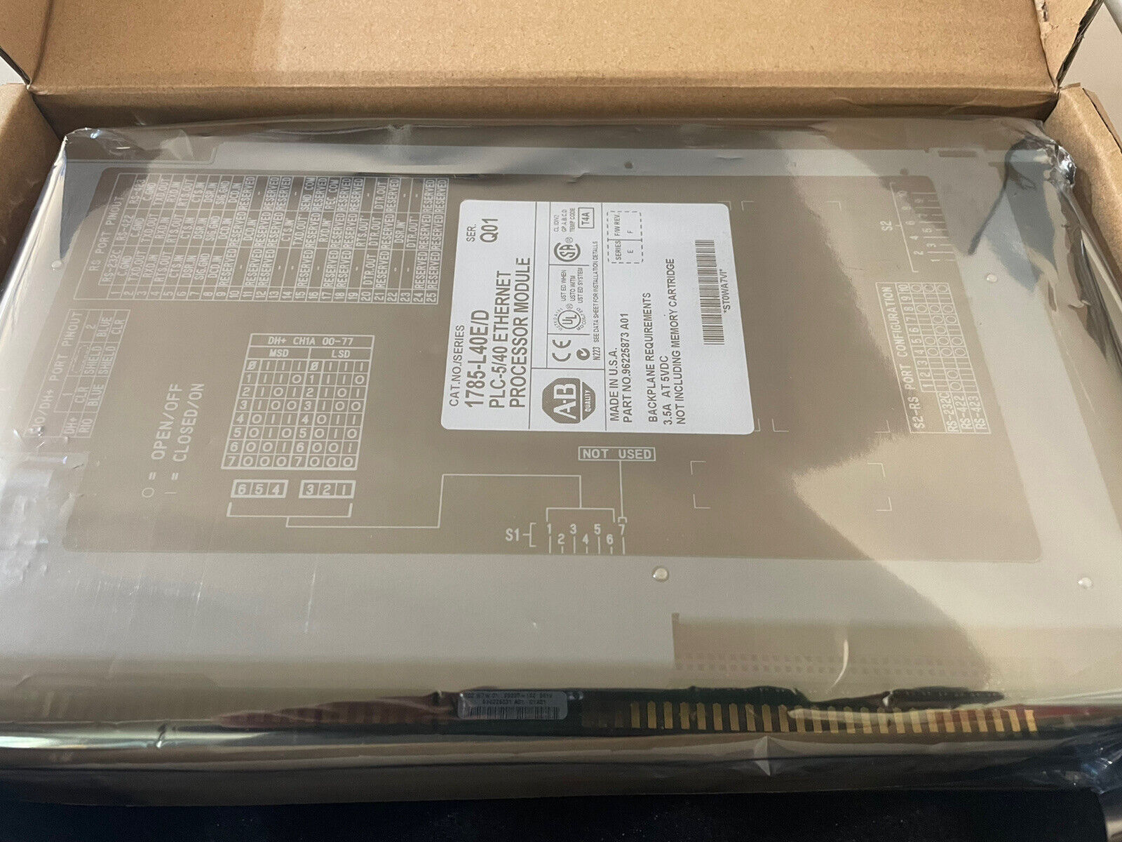 New Allen Bradley 1785-L40E PLC-5/40E EtherNet/IP Controller - KOEED