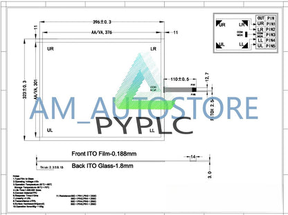 19 inch 5 wire 396*323mm Resistive Touch Screen Panel + USB Controller Kit