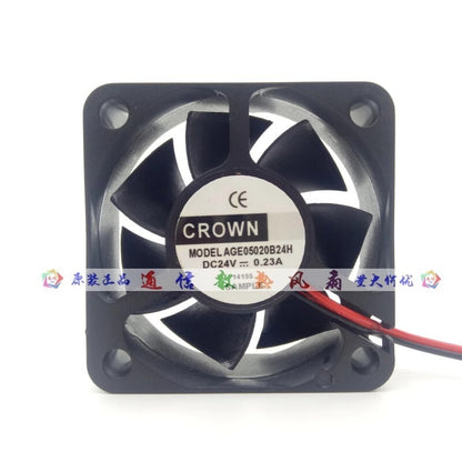 CROWN AGE05020B24H DC24V 0.23A 2-Wire Inverter Cooling Fan