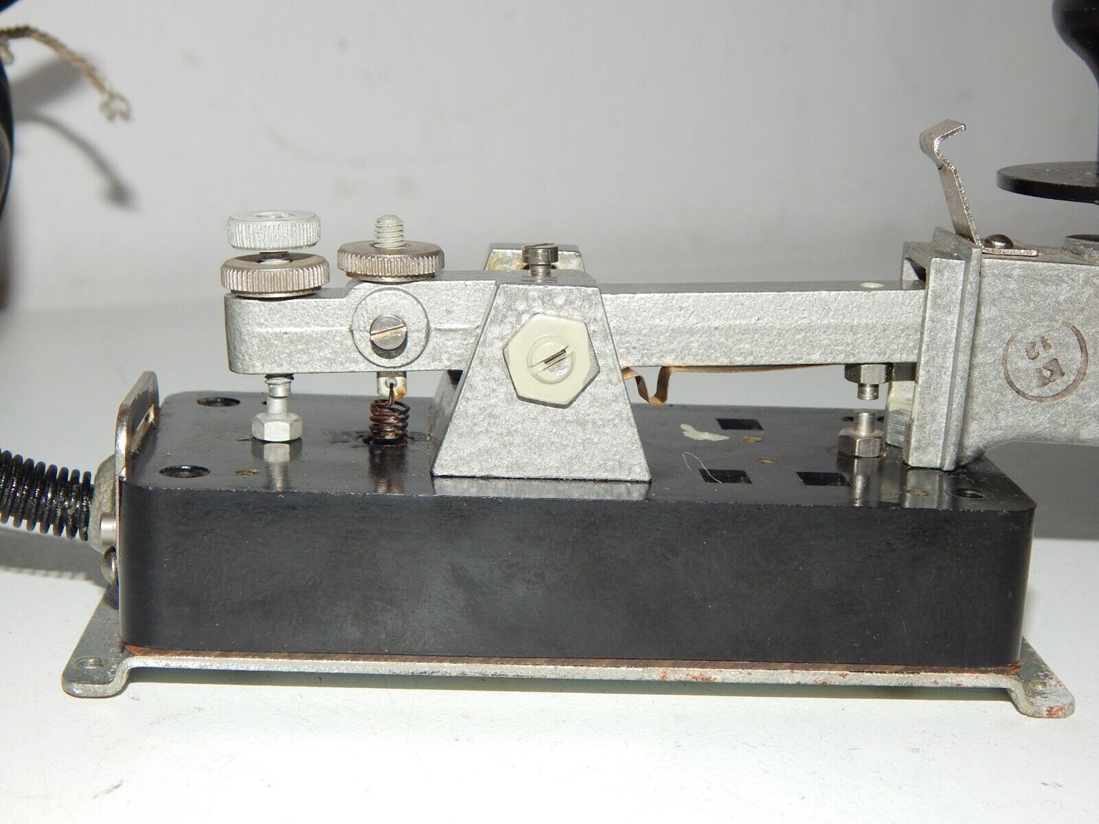 used Russian Military Morse Code Telegraph Key Morse Key - RUSSIAN