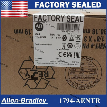 New Factory Sealed AB 1794-AENTR SER A Flex EtherNet/IP Adapter 1794AENTR US - KOEED