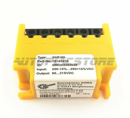 1PC GHE40L(19141010) For NORD Motor Brake Rectifier Block Rectifier Power Supply