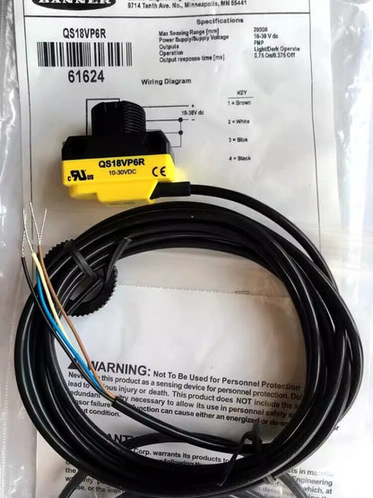 new 1pcs BANNER Sensor Photoelectric Switch QS186E+QS18VP6R (PNP injectivity) - BANNER